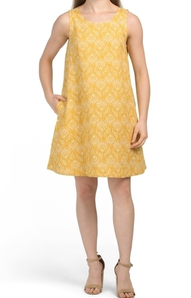 SIGRID Olsen linen Indonesian print dress - Picture 1 of 6